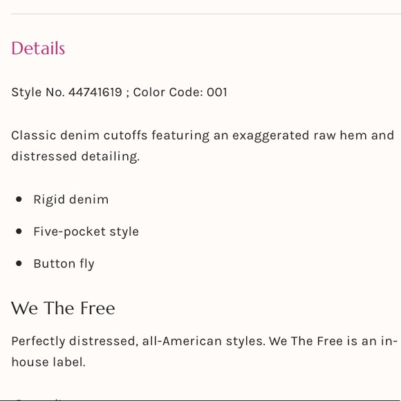 Free People Grey Denim Cutoffs - Picture 8 of 8